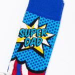 Calzini Lunghi Happy Socks SUPER DAD SOCK Viola - Foto 2