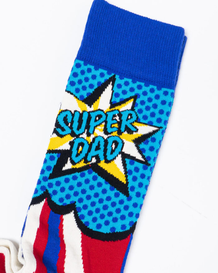 Calzini Lunghi Happy Socks SUPER DAD SOCK Viola – 54908