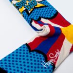 Calzini Lunghi Happy Socks SUPER DAD SOCK Viola - Foto 3