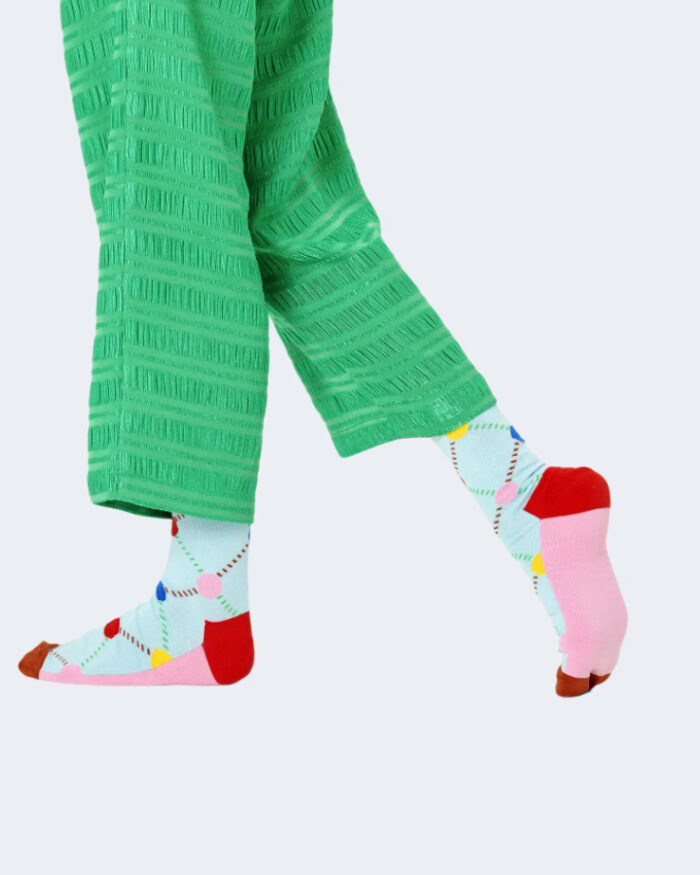 Calzini Lunghi Happy Socks ARGYLE DOT SOCK Celeste – 89935
