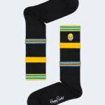 Calzini Lunghi Happy Socks COLORS CUFF THIN CREW SOCK Nero - Foto 3