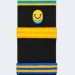 Calzini Lunghi Happy Socks COLORS CUFF THIN CREW SOCK Nero - Foto 4