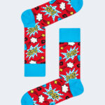 Calzini Lunghi Happy Socks 3-PCK SUPER DAD SOCKS GIFT SET Rosso - Foto 2