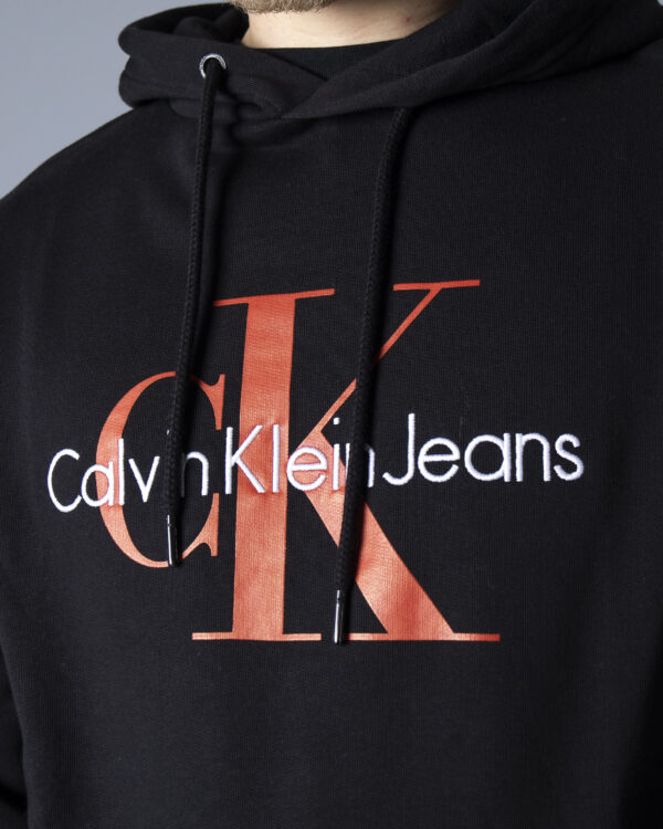 Felpa con cappuccio Calvin Klein Jeans SEASONAL MONOGRAM RE Black-Red - Foto 2