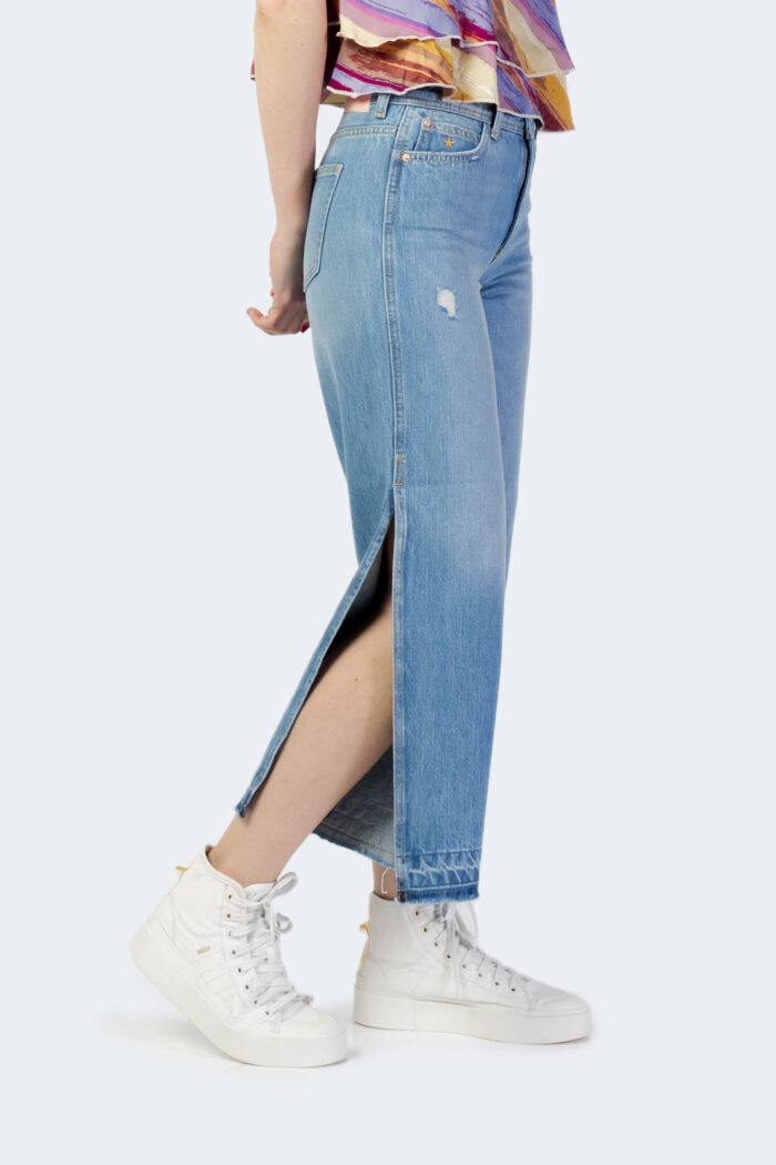 Jeans larghi Only ONLSOPHIE LIFE MW WIDE A SLIT DNM ACT Blue Denim – 80709