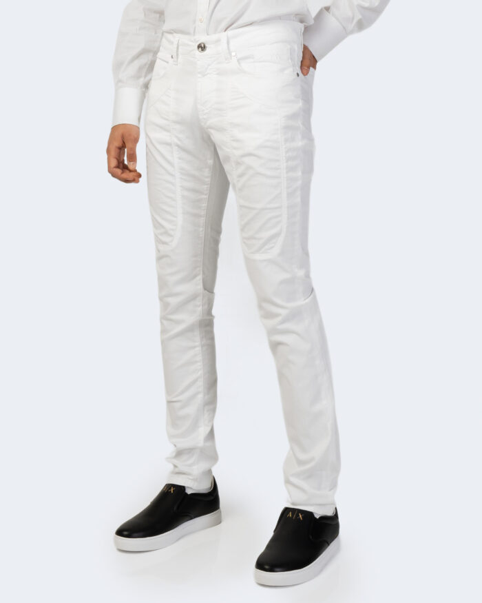 Pantaloni slim Jeckerson DRILL Bianco – 88574