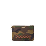 Pochette Sprayground SHARK SHAPE CHECK POCHETTE Verde - Foto 4