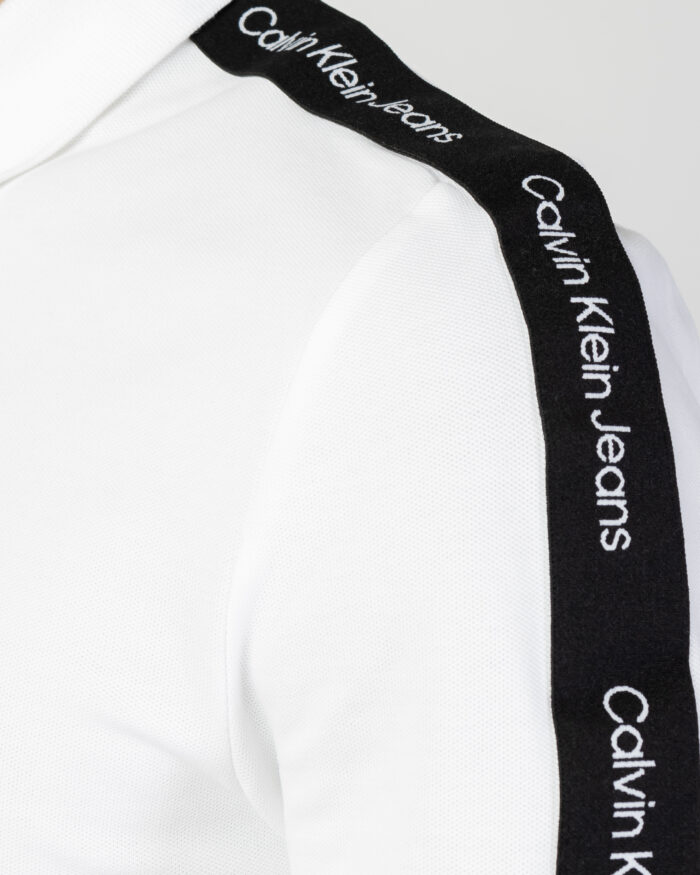 Polo manica corta Calvin Klein CONTRAST TAPE POLO Bianco – 80934