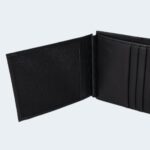 Portafoglio con portamonete Armani Exchange TRIFOLD W/CREDIT CARD-COIN PCK Nero - Foto 4