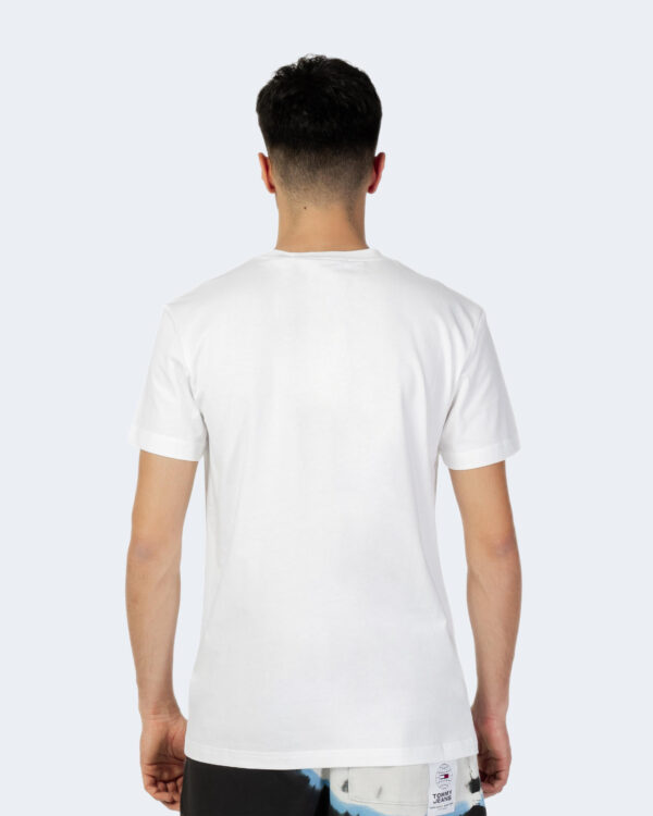 T-shirt Calvin Klein Jeans DYNAMIC CK CONTRAST Bianco - Foto 4