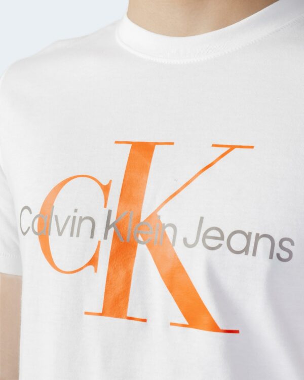 T-shirt Calvin Klein Jeans SEASONAL MONOGRAM TE Bianco - Foto 2