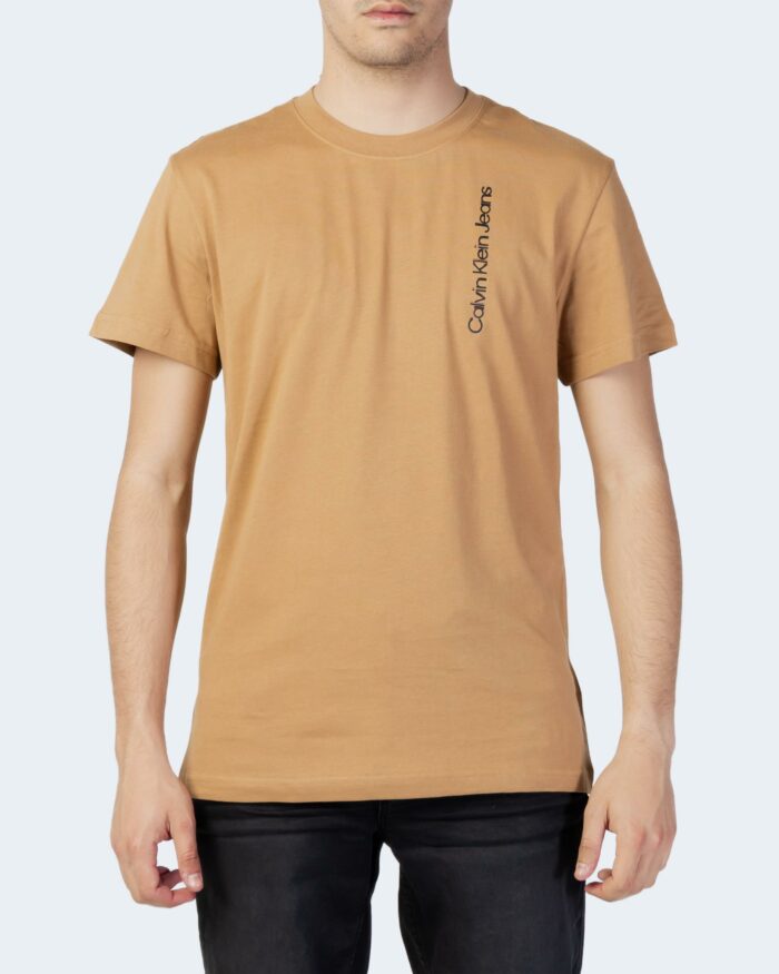 T-shirt Calvin Klein SEASONAL INSTITUTION Marrone – 81127