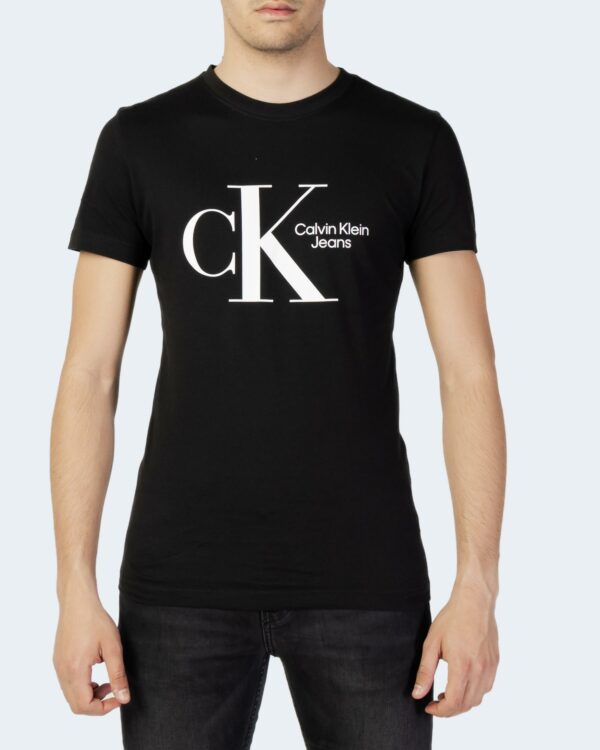 T-shirt Calvin Klein Jeans DYNAMIC CK CENTER CH Nero - Foto 1