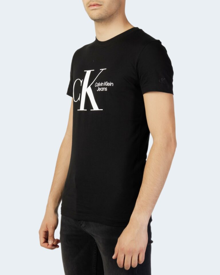 T-shirt Calvin Klein Jeans DYNAMIC CK CENTER CH Nero - Foto 3