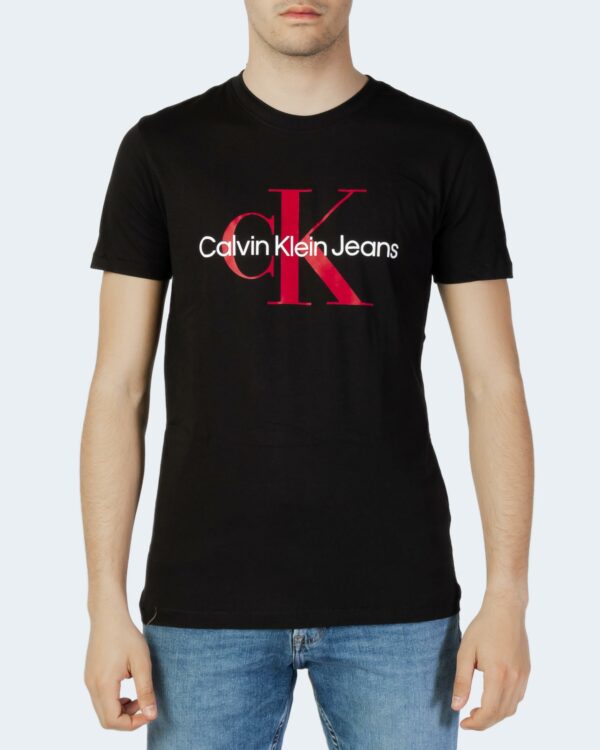 T-shirt Calvin Klein Jeans SEASONAL MONOGRAM TE Nero - Foto 1