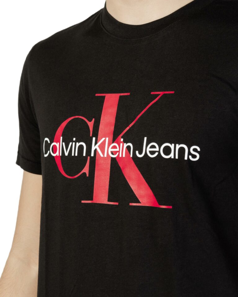 T-shirt Calvin Klein Jeans SEASONAL MONOGRAM TE Nero - Foto 2