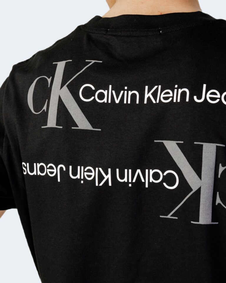 T-shirt Calvin Klein Jeans URBAN CK BACK GRAPHI Nero - Foto 5