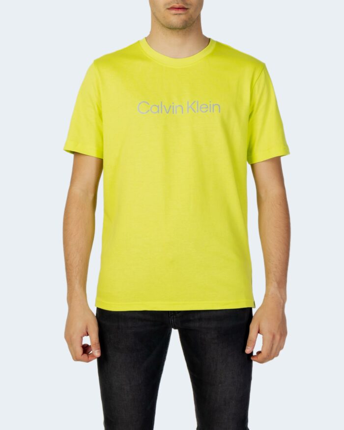 T-shirt Calvin Klein Performance PW – S/S T-Shirt 00GMS2K107 Giallo fluo – 80940