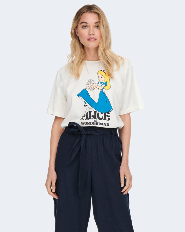 T-shirt Jacqueline de Yong JDYALICE S/S LICENSE PRINT TOP JRS Panna - Foto 2