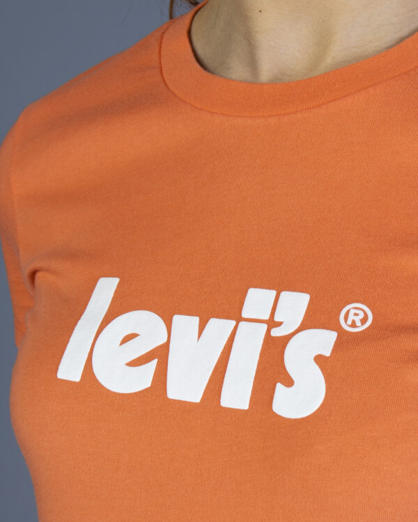 T-shirt Levi's® THE PERFECT TEE SSNL POSTER LOGO PERSIMM Arancione - Foto 2