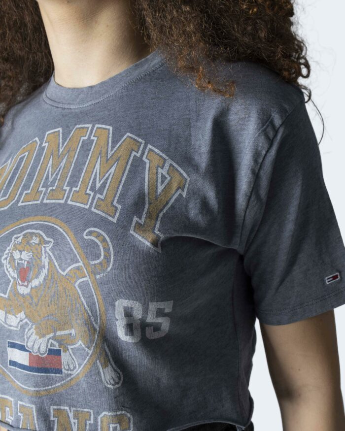 T-shirt Tommy Hilfiger TJW SUPER CROP COLLE Blu Chiaro – 88281