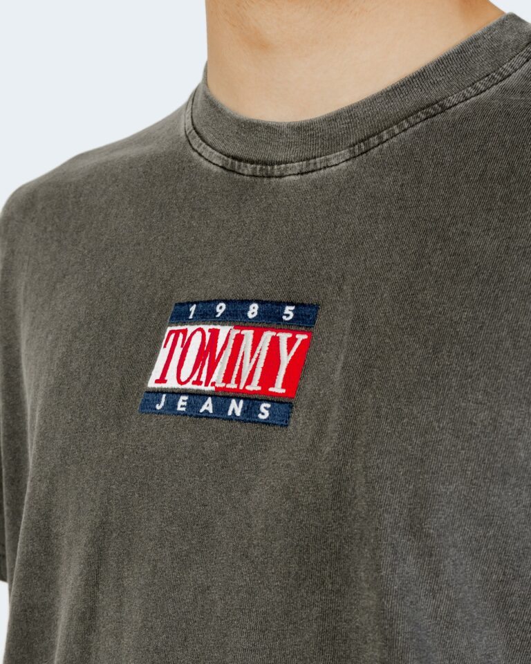T-shirt Tommy Hilfiger Jeans TJM TIMELESS TOMMY 1 Nero - Foto 4