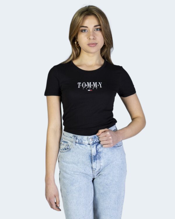 T-shirt Tommy Hilfiger Jeans TJW SKINNY ESSENTIAL Nero - Foto 1