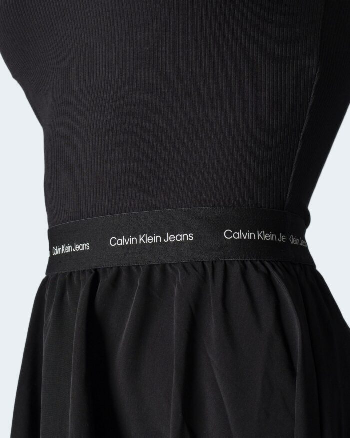 Vestito corto Calvin Klein CONTRAST TAPE ELASTI Nero – 81152