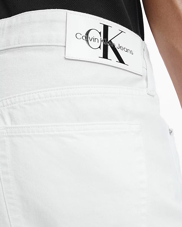 Bermuda Calvin Klein 90s STRAIGHT SHORT Bianco – 80928