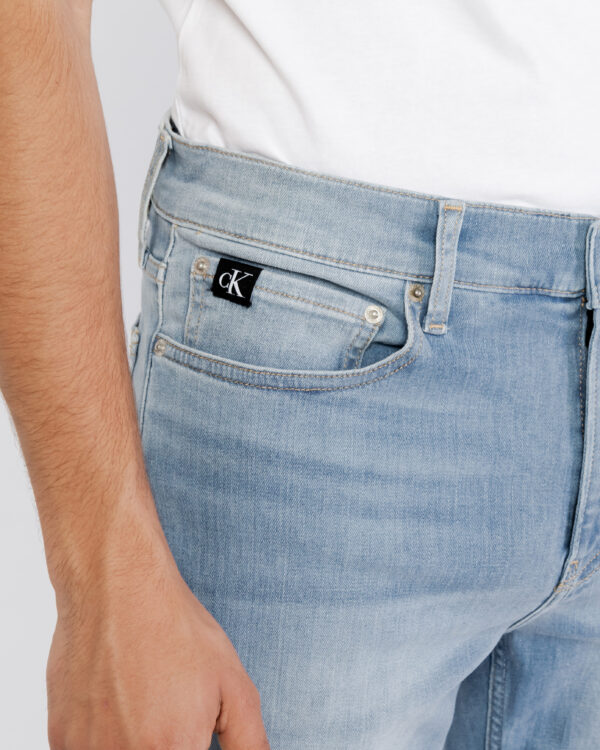 Bermuda Calvin Klein Jeans SLIM SHORT Denim chiaro - Foto 3