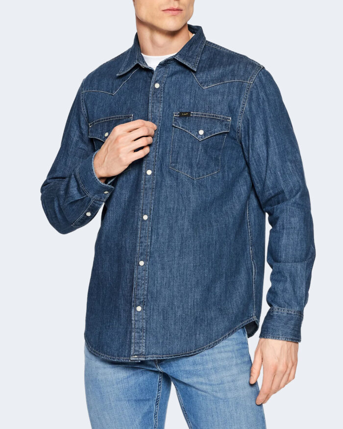 Camicia manica lunga Lee REGULAR WESTERN SHIRT IN DIPPED BLUE Denim – 87365