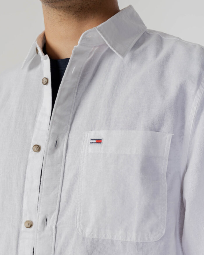 Camicia manica lunga Tommy Hilfiger TJM LINEN BLEND SPRI Bianco – 81193