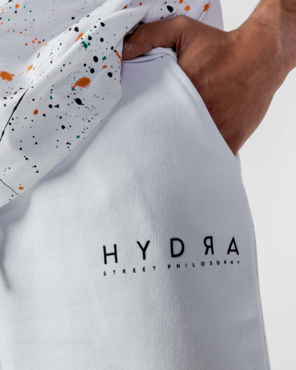 Completo corto tuta Hydra Clothing STAMPA ART Bianco - Foto 4