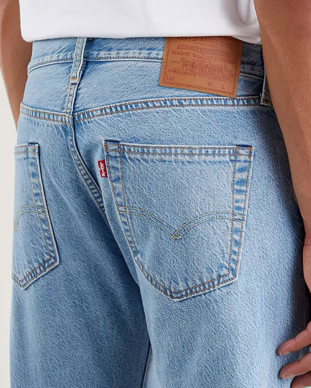 Jeans Levi's® 501® ORIGINAL Z0903 MEDIUM INDIGO STONEWASH Denim chiaro - Foto 4