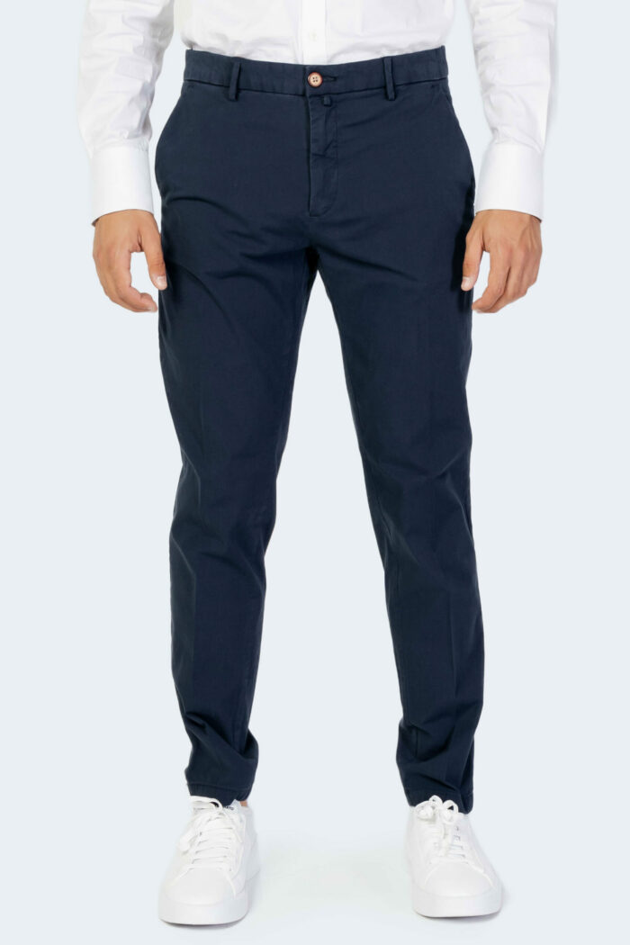 Pantaloni skinny Borghese CHINO LONG PREMIUM TWILL PR04 Indigo – 90521