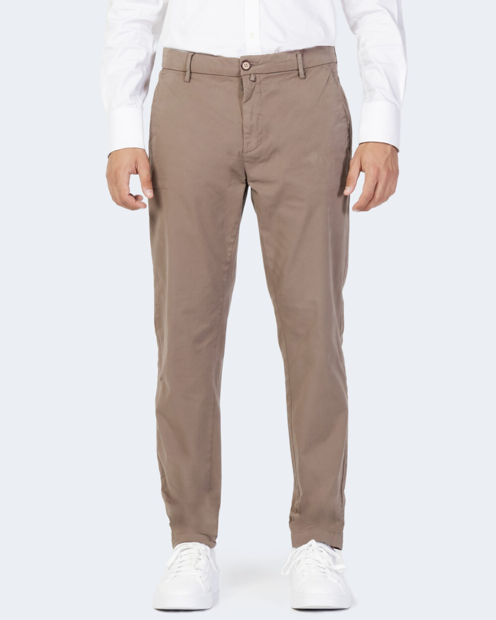 Pantaloni skinny Borghese CHINO LONG PREMIUM TWILL PR04 Terra - Fango - Foto 1