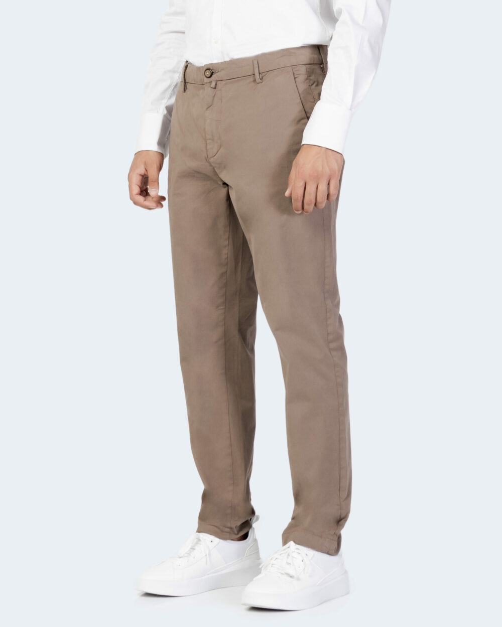 Pantaloni skinny Borghese CHINO LONG PREMIUM TWILL PR04 Terra - Fango - Foto 2