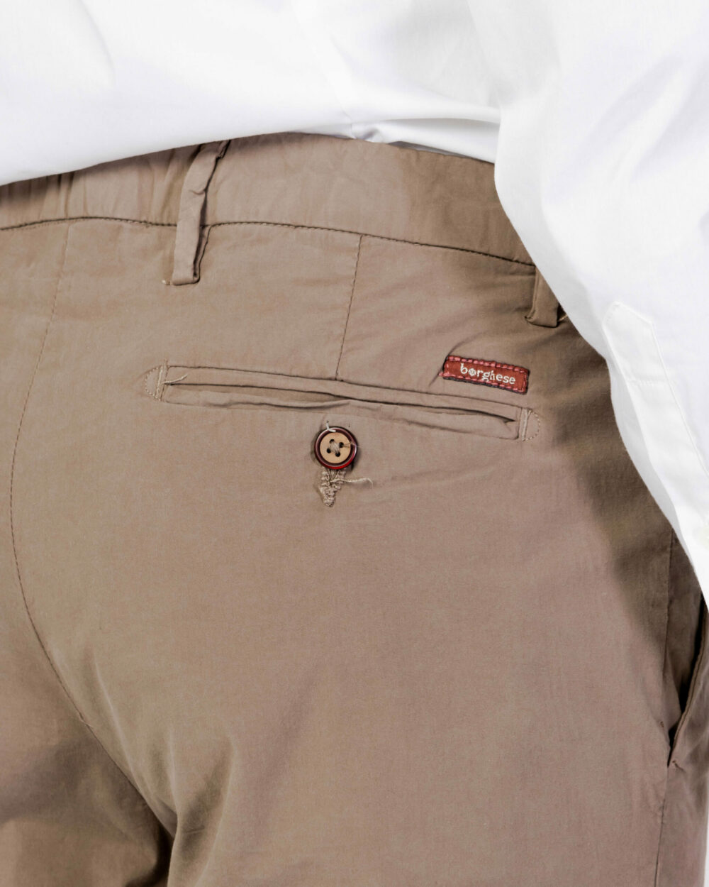 Pantaloni skinny Borghese CHINO LONG PREMIUM TWILL PR04 Terra - Fango - Foto 5