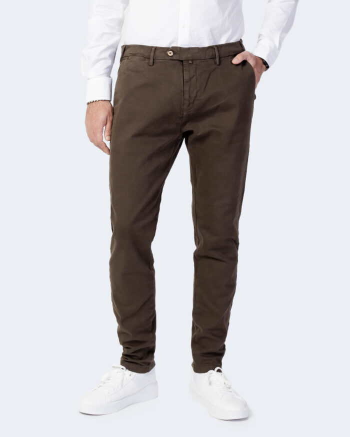 Pantaloni skinny Tela Cotton VPTA TELA TWILL Verde Oliva – 80034