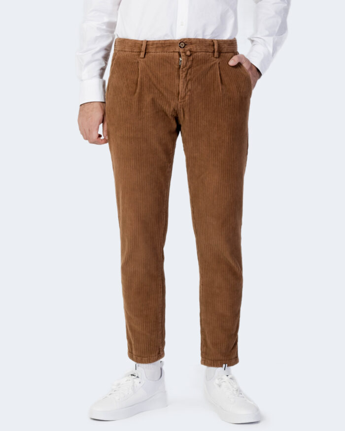 Pantaloni slim Tela Cotton VPTA TELA VELLUTO Cioccolato – 80045