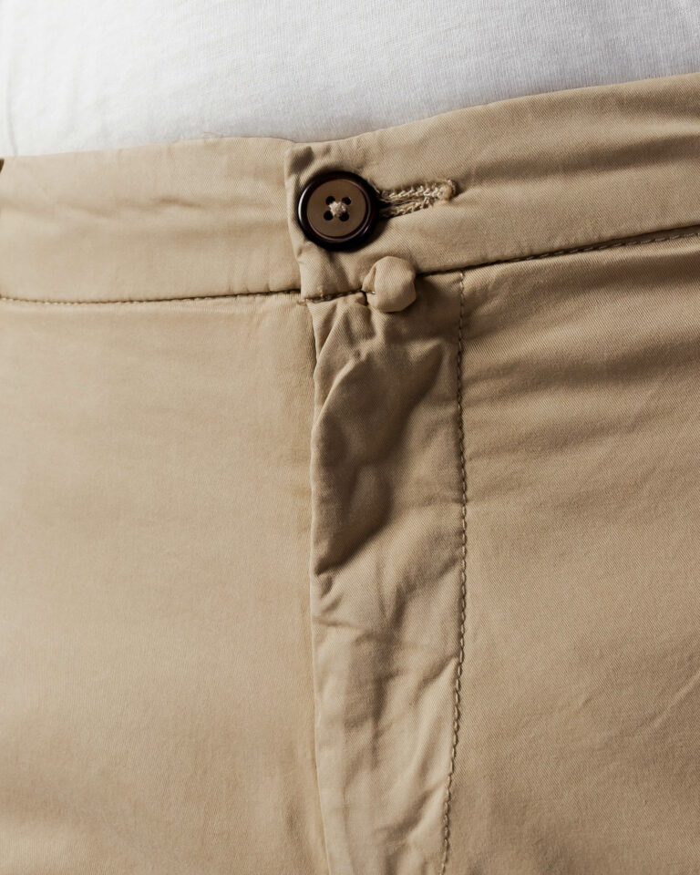 Pantaloni tapered Borghese CHINO LONG Beige - Foto 5