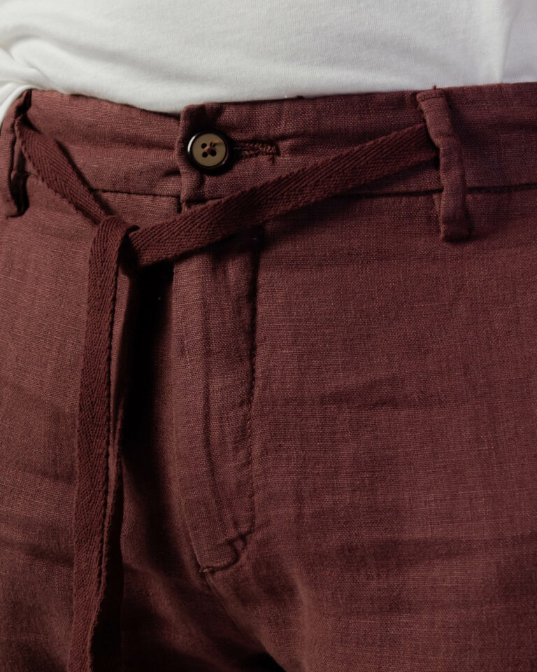 Pantaloni tapered Borghese PANTALACCIO LONG Mattone - Foto 4
