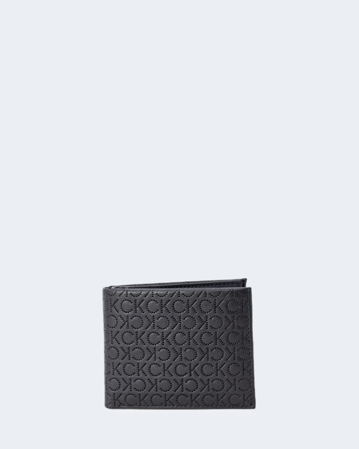 Portafoglio con portamonete Calvin Klein PERFED BIFOLD 5CC W/COIN Nero – 88317