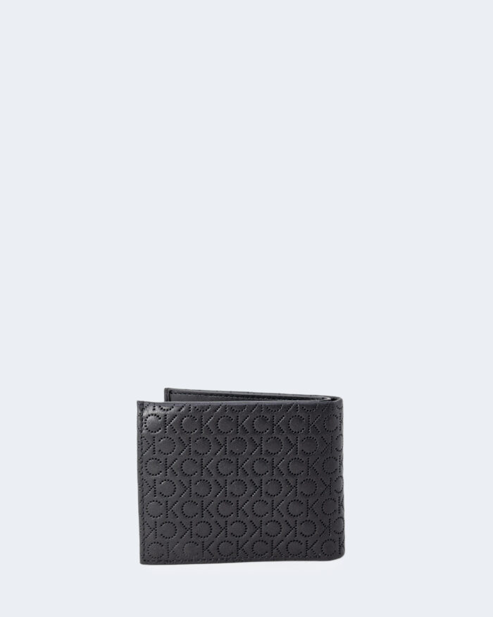 Portafoglio con portamonete Calvin Klein PERFED BIFOLD 5CC W/COIN Nero – 88317