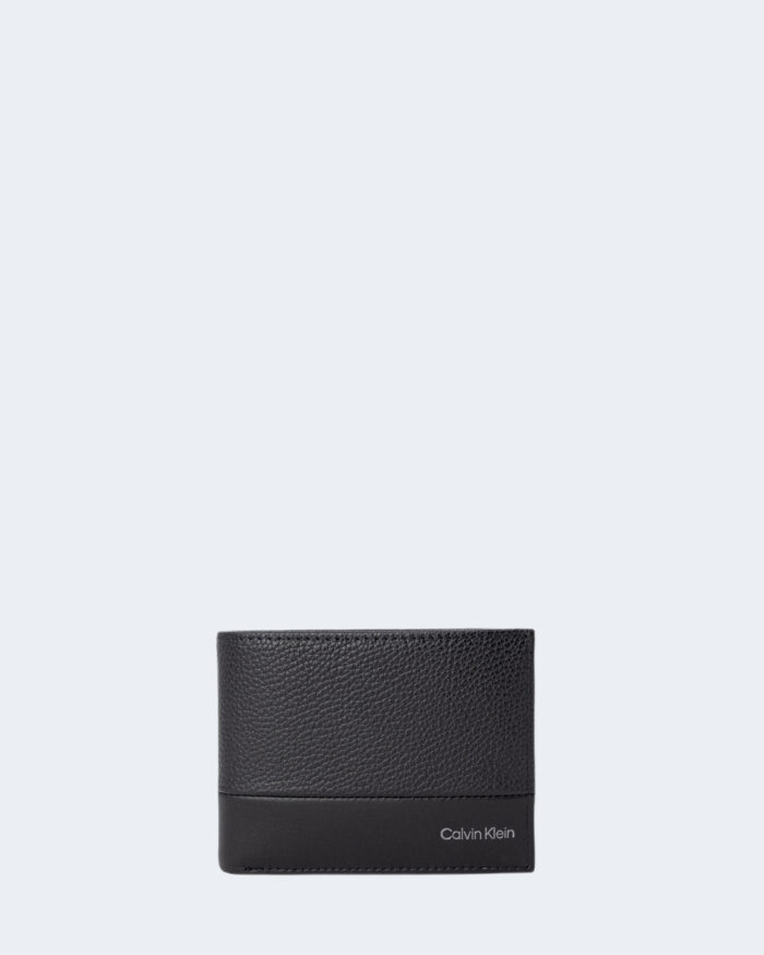 Portafoglio con portamonete Calvin Klein SUBTLE MIX BIFOLD 5CC W/COIN L Nero – 90606