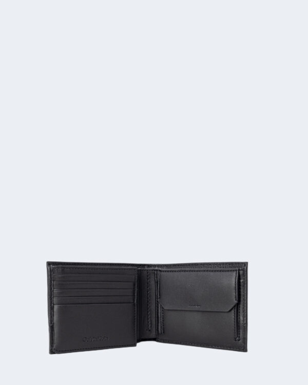 Portafoglio con portamonete Calvin Klein SUBTLE MIX TRIFOLD 10CC W/COIN Nero - Foto 2
