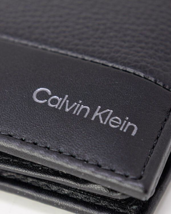 Portafoglio con portamonete Calvin Klein SUBTLE MIX TRIFOLD 10CC W/COIN Nero - Foto 5