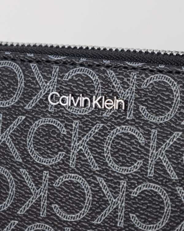 Portafoglio grande Calvin Klein CK MUST Z/A WALLET XL MONO Nero - Foto 4