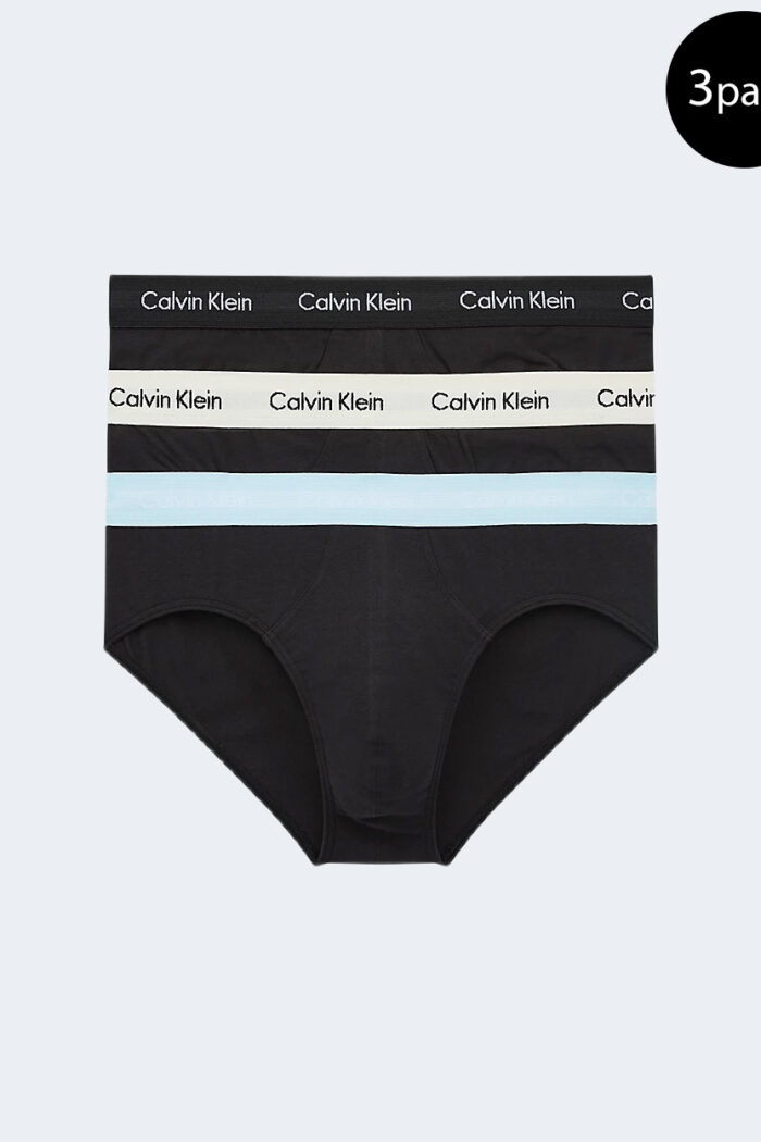 Slip Calvin Klein Underwear HIP BRIEF PK B-RAIN DANCE Celeste – 88319