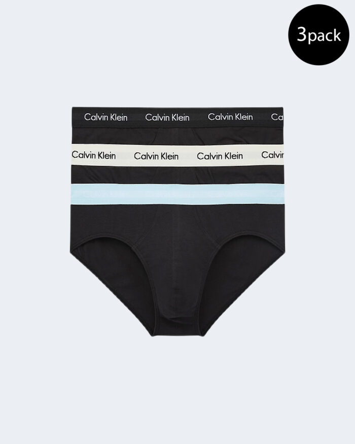 Slip Calvin Klein Underwear HIP BRIEF PK B-RAIN DANCE Celeste – 88319